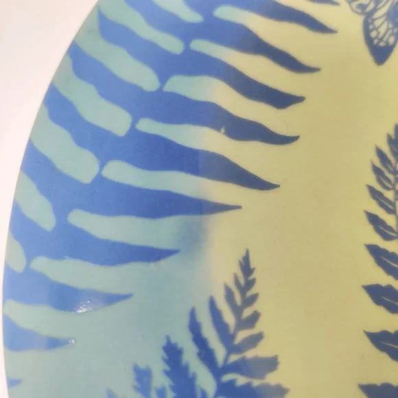 Moorland Chelsea Works Burslem Studio Pottery Stand Bowl Trinket Pin Dish Trial